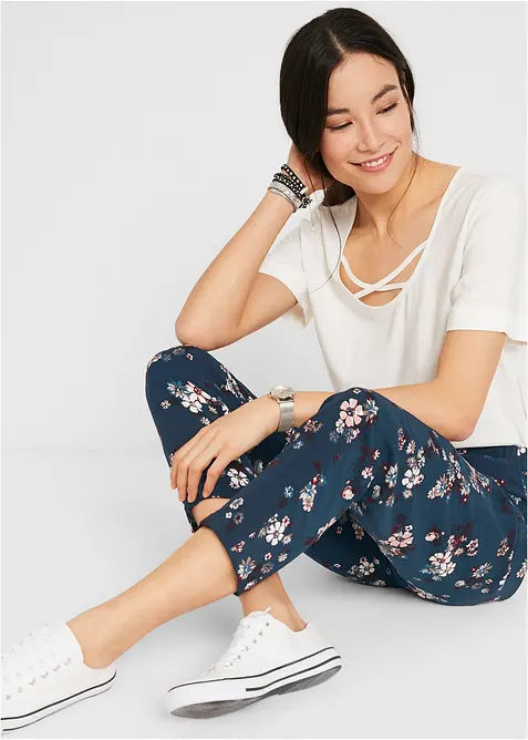 Kalhoty bez zapínání, z udržitelné viskózy, bonprix