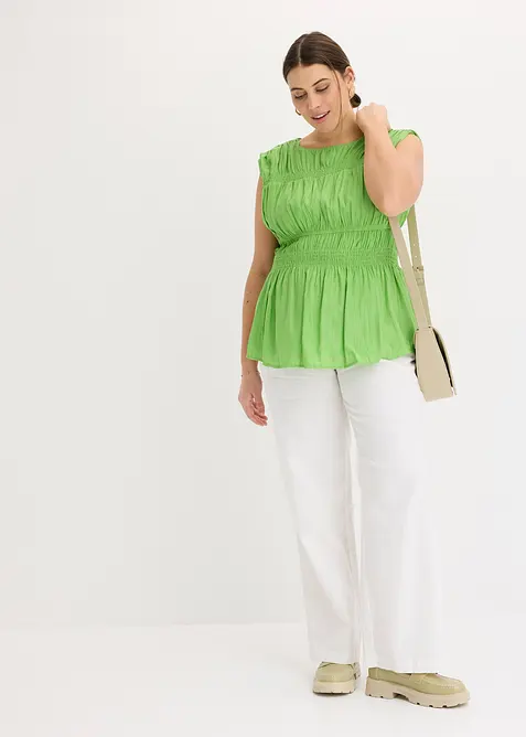 Halenkov&yacute; top z měkk&eacute; visk&oacute;zov&eacute; směsi, bonprix