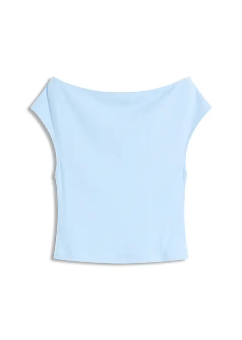 Triko s odhalenými rameny, z čisté organické bavlny, bonprix