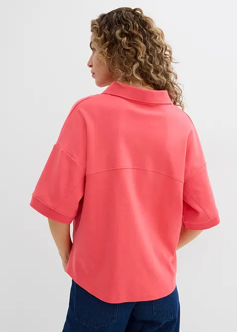 Triko polo z čisté organické bavlny, bonprix