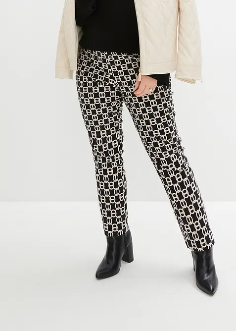 Strečov&eacute; kalhoty z bengal&iacute;nu, bonprix