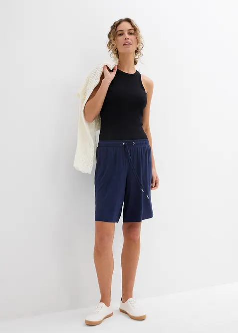 Žerzejové bermudy ze splývavé viskózy, bonprix