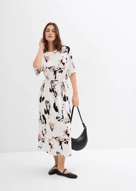 Úpletové šaty z jemné viskózy, bonprix