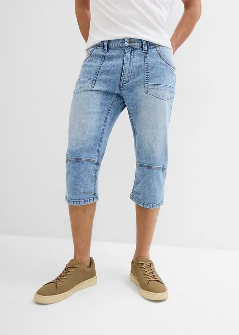 3/4 strečové džíny Regular Fit, Straight, bonprix