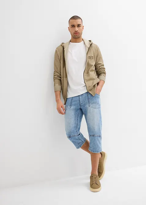 3/4 strečové džíny Regular Fit, Straight, bonprix