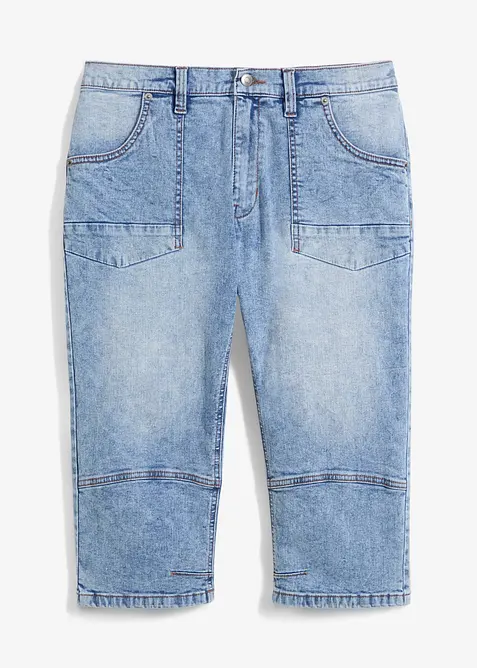 3/4 strečové džíny Regular Fit, Straight, bonprix