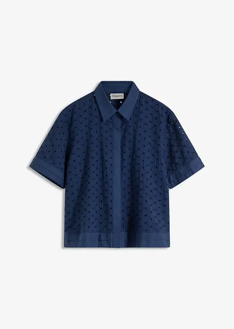 Halenka s d&iacute;rkovanou v&yacute;&scaron;ivkou, bonprix