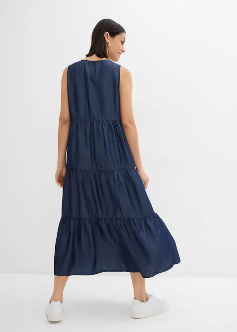 Midi šaty z hladkého lyocelu, bonprix