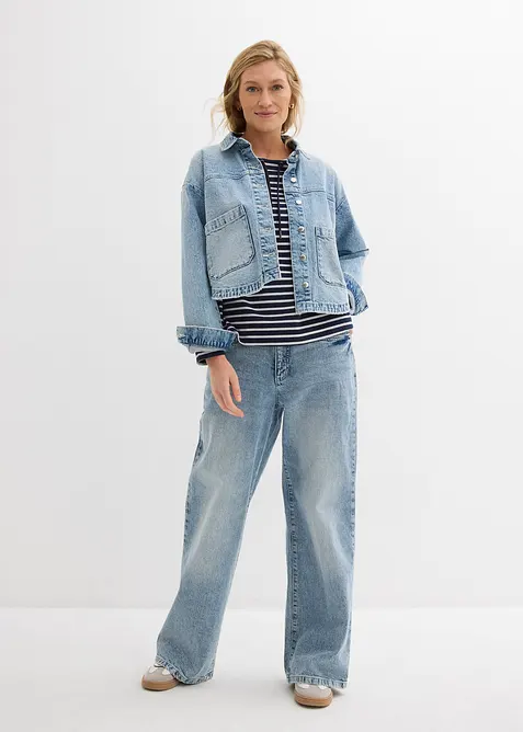 Mikina ze strukturovaného materiálu, bonprix