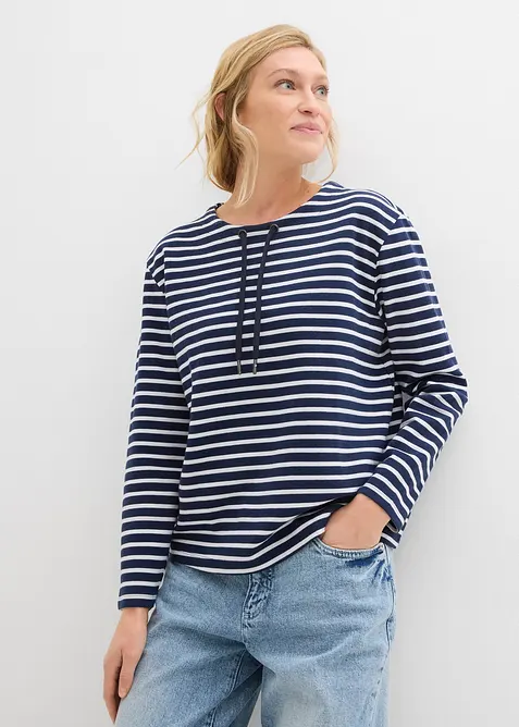 Mikina ze strukturovaného materiálu, bonprix