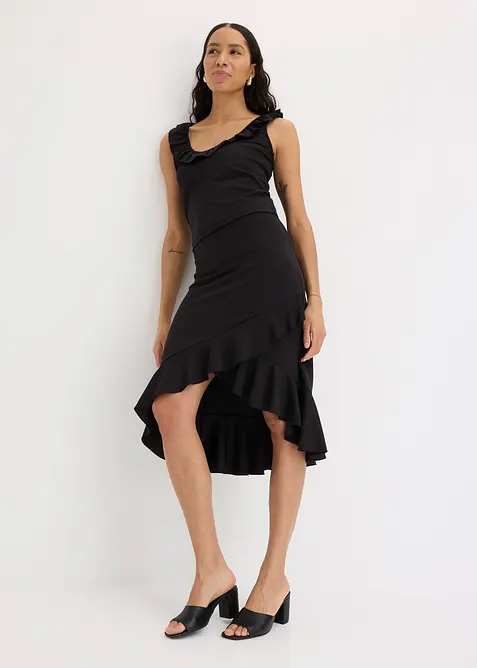 Žerzejová sukně s volány, bonprix