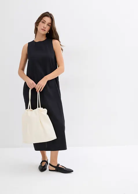 Maxi šaty s průhmatovými kapsami, z viskózové směsi, bonprix