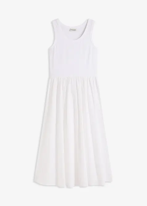 Žerzejové šaty ze směsi materiálů, bonprix