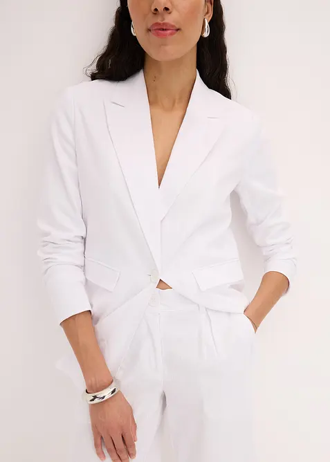 Bermudy ze lněné směsi, bonprix