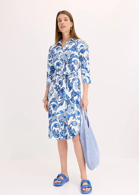 Košilové šaty z bavlněné směsi, bonprix