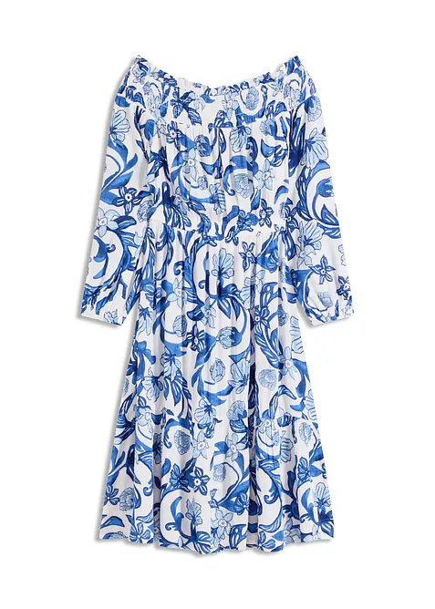 Carmen šaty ze strukturované viskózy, bonprix