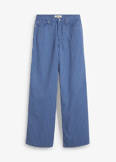 Keprové kalhoty z čisté bavlny, bonprix