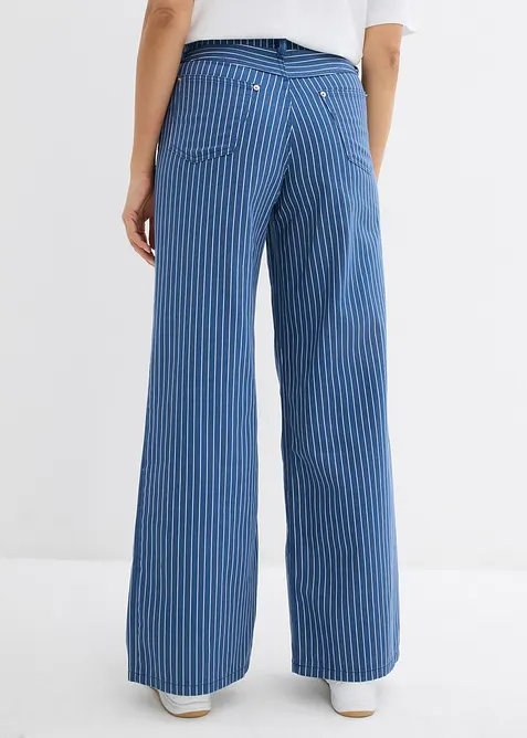 Keprové kalhoty z čisté bavlny, bonprix