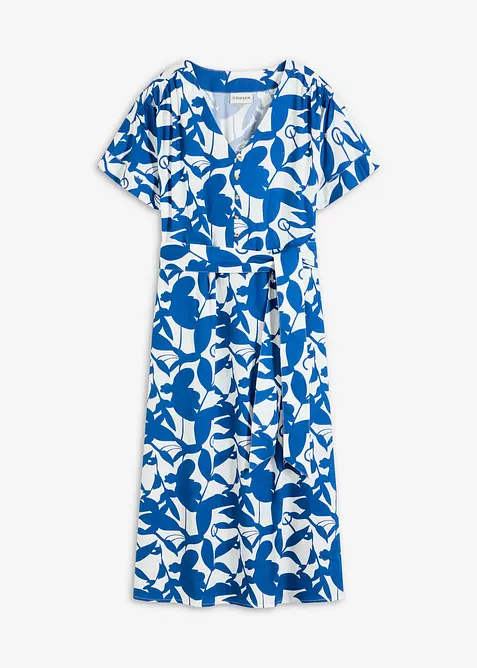 Košilové šaty s rozevlátým sukňovým dílem, bonprix