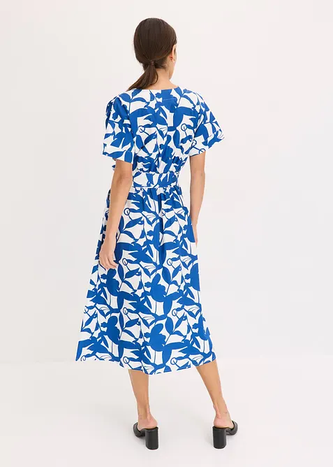 Košilové šaty s rozevlátým sukňovým dílem, bonprix