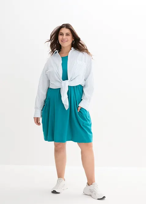 Bavlněn&eacute; žerzejov&eacute; &scaron;aty s kapsami, bonprix