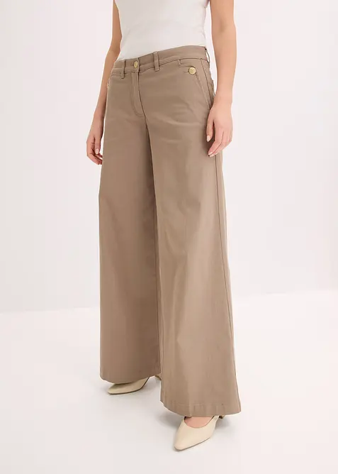 Kalhoty Wide Leg se strečem, bonprix