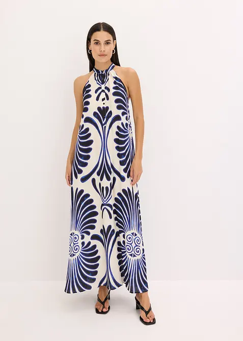 Široké dlouhé šaty ze splývavé viskózy, bonprix