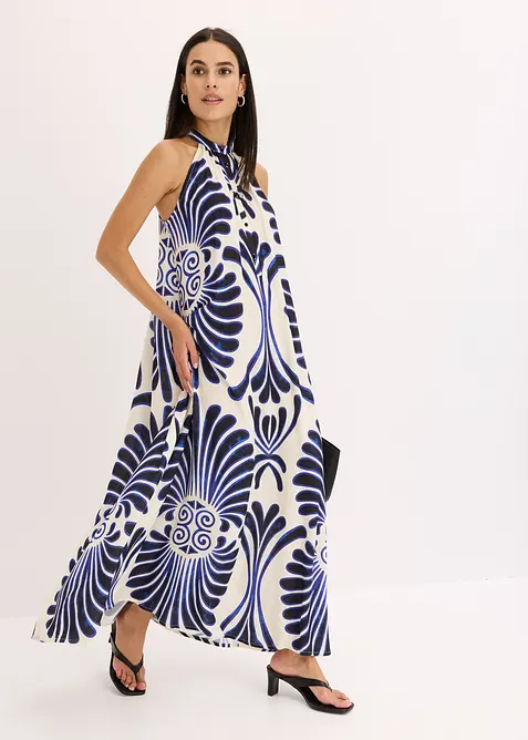 Široké dlouhé šaty ze splývavé viskózy, bonprix