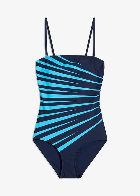 Stahovací jednodílné plavky, lehký tvarující efekt, bonprix