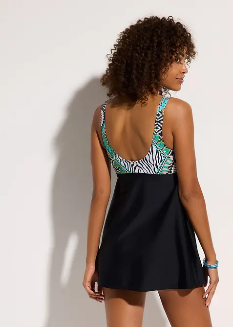 Koupací šaty s ozdobnou mašličkou, bonprix