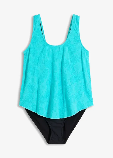 Stahovací jednodílné plavky, střední tvarující efekt, bonprix