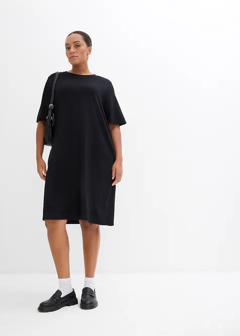 &Uacute;pletov&eacute; &scaron;aty s &aacute;čkovou lini&iacute;, ze směsi s visk&oacute;zou, bonprix