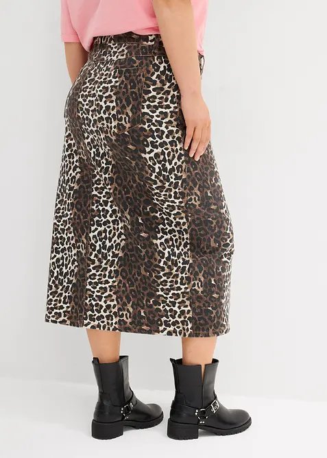 Keprová sukně z bavlny se strečem, bonprix