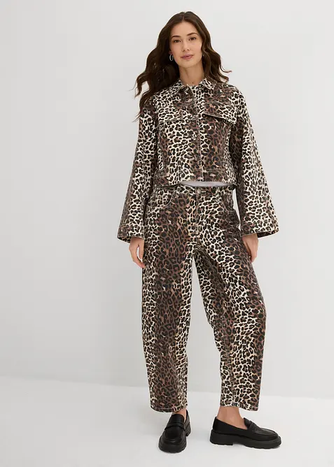 Keprové kalhoty z bavlny se strečem, bonprix