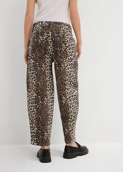 Keprové kalhoty z bavlny se strečem, bonprix