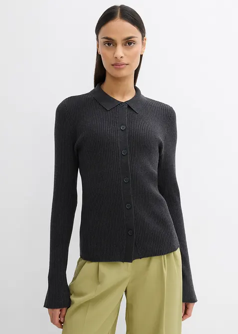 Kabátek z jemné pleteniny z viskózové směsi, bonprix