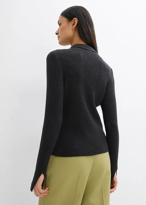 Kabátek z jemné pleteniny z viskózové směsi, bonprix