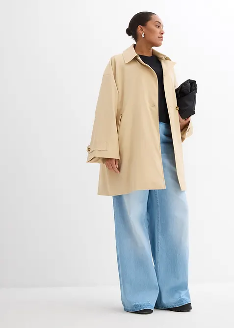 Trenčkot s áčkovým střihem, bonprix