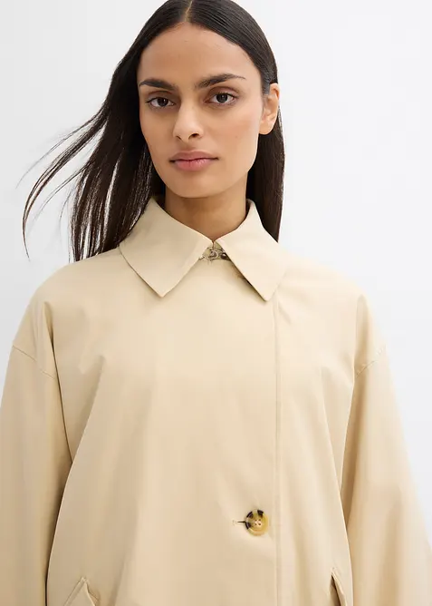 Trenčkot s áčkovým střihem, bonprix