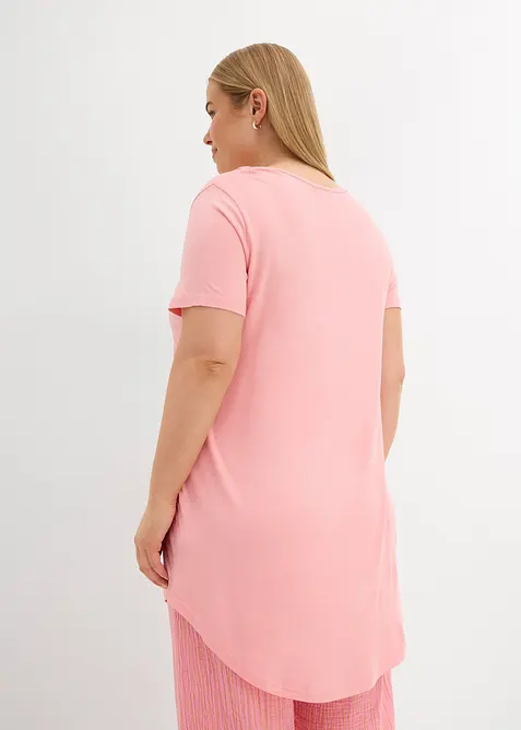 Dlouh&eacute; tričko z měkk&eacute; visk&oacute;zy, bonprix