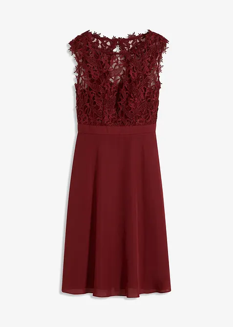 Mini šaty s krajkou, bonprix