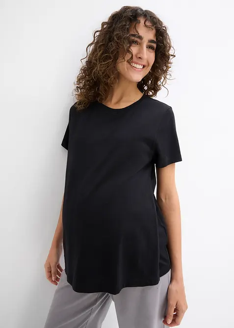 Těhotenské/kojicí tričko z organické bavlny (2 ks v balení), bonprix