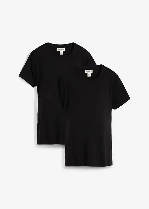 Těhotenské/kojicí tričko z organické bavlny (2 ks v balení), bonprix