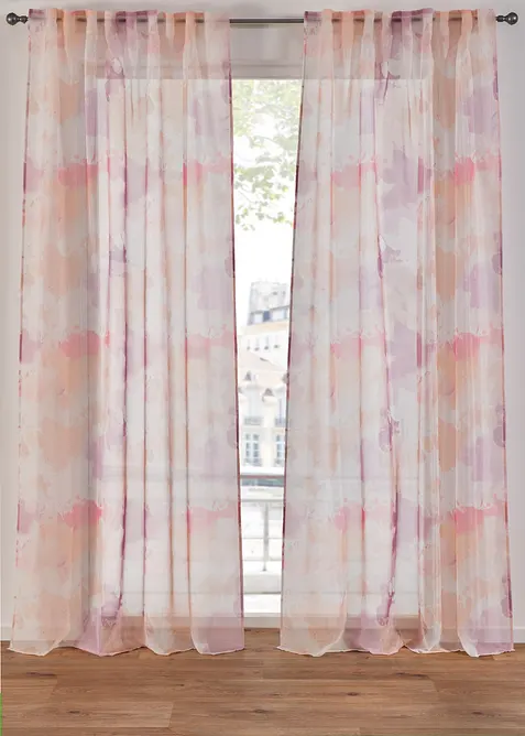 Záclony z lehkého voálu (2 ks v balení), bonprix