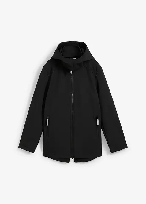 Softshellová parka s odnímatelnou kapucí, voděodolná, bonprix