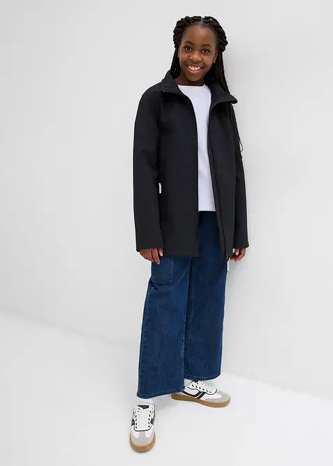 Softshellová parka s odnímatelnou kapucí, voděodolná, bonprix