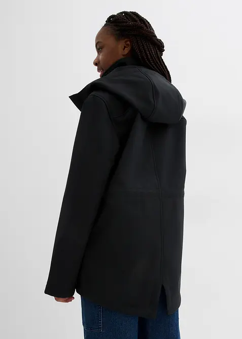 Softshellová parka s odnímatelnou kapucí, voděodolná, bonprix