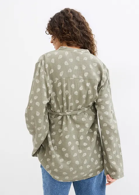 Těhotensk&aacute; a kojic&iacute; halenka z mu&scaron;el&iacute;nu z čist&eacute; bavlny, bonprix