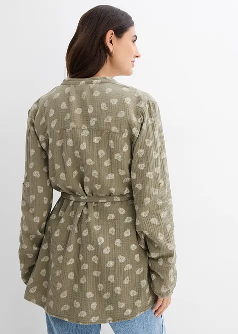 Těhotensk&aacute; a kojic&iacute; halenka z mu&scaron;el&iacute;nu z čist&eacute; bavlny, bonprix