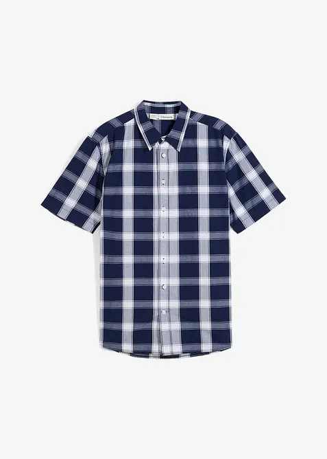 Košile z čisté bavlny, krátký rukáv, bonprix